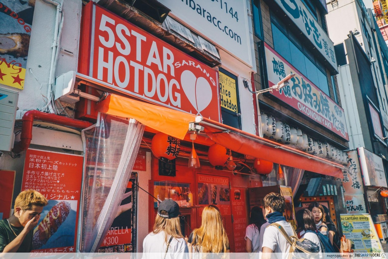 Mozzarella hotdog 5 Star Hotdog Sarang Dotonbori Osaka
