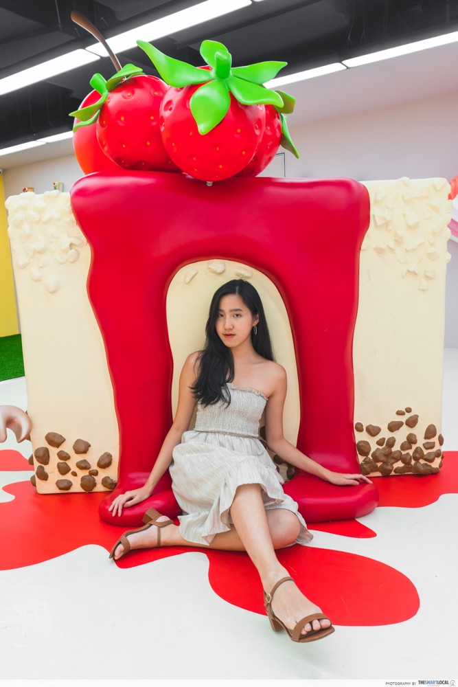 giant strawberry cake