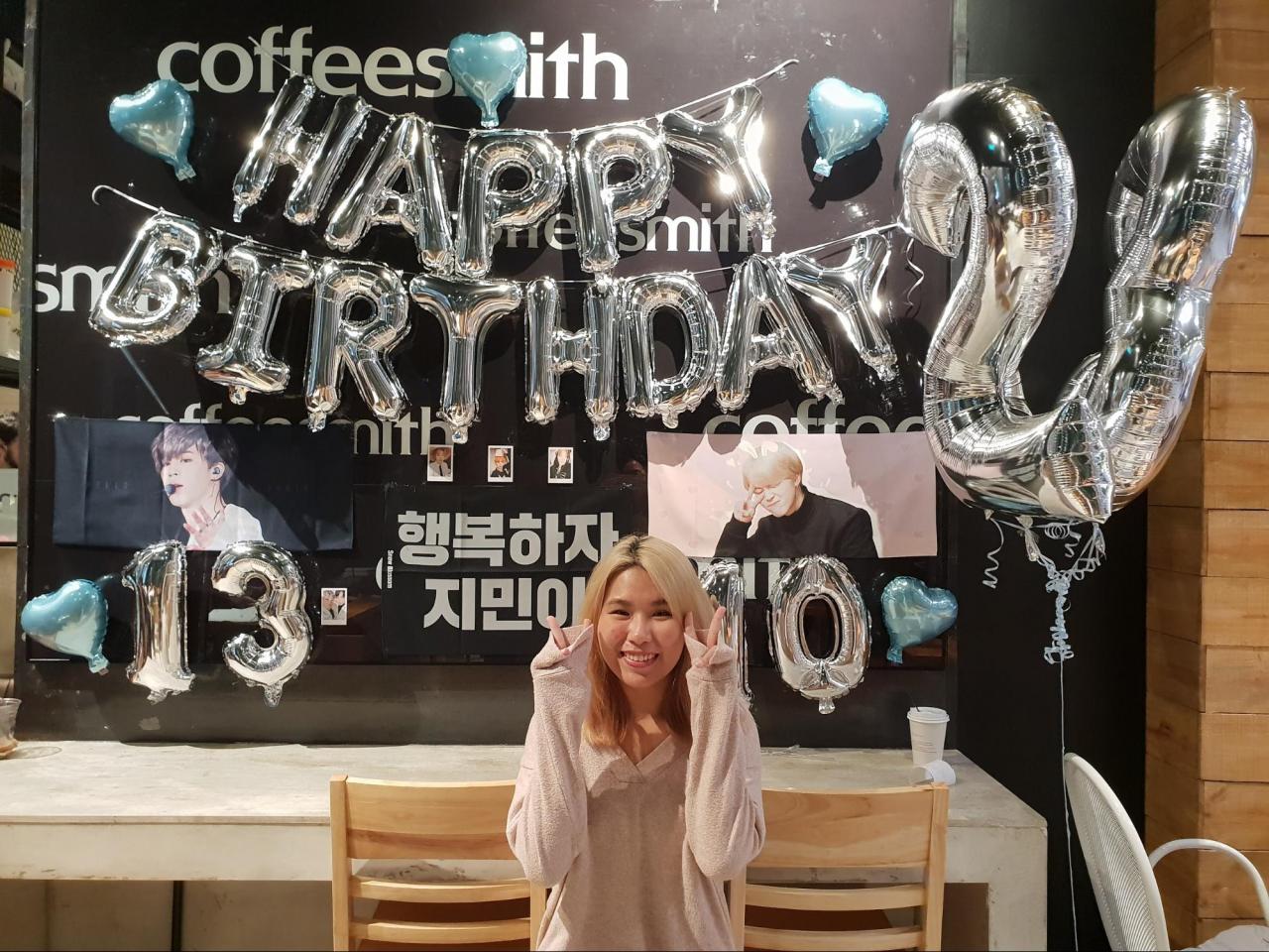 Korean idol cafe birthday - coffeesmith jimin