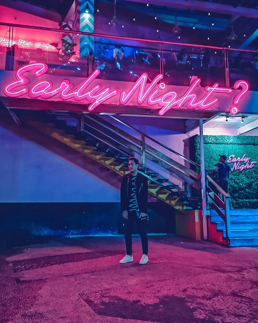 early night? neon lettering