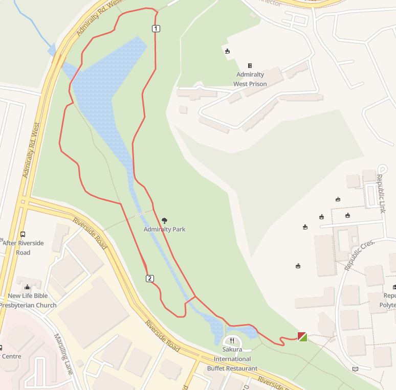 admiralty park running route map