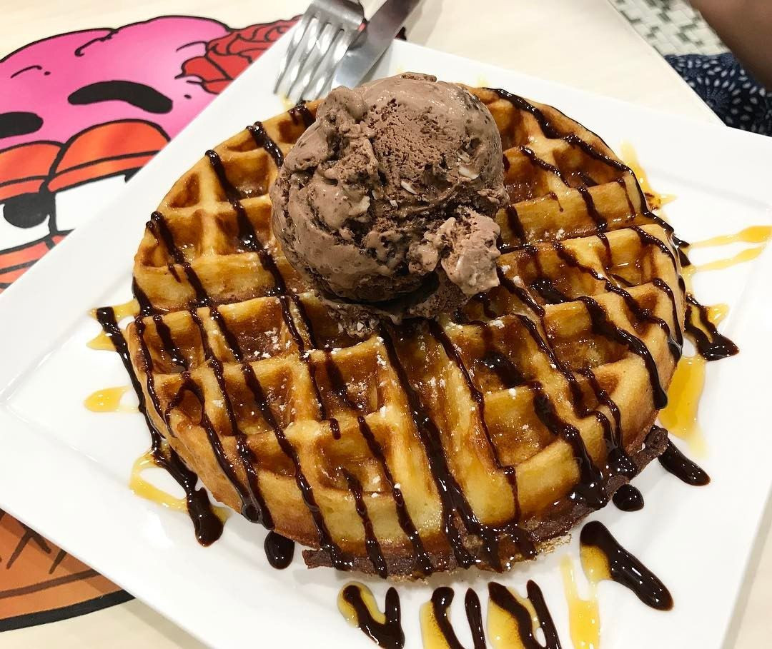 bing bing ice cream gallery waffles ice cream dessert cafe