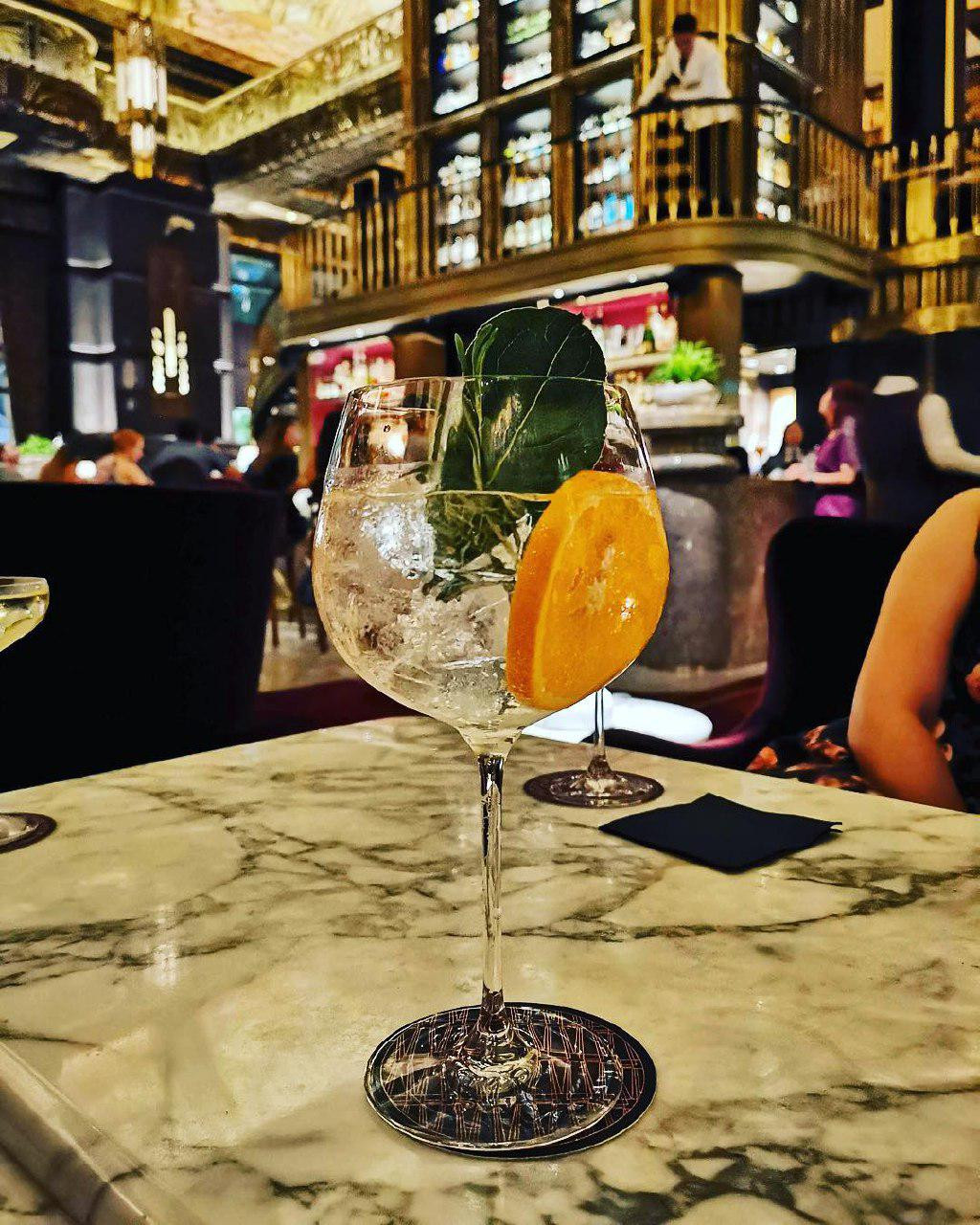 Gin Tonica cocktail at Atlas Bar