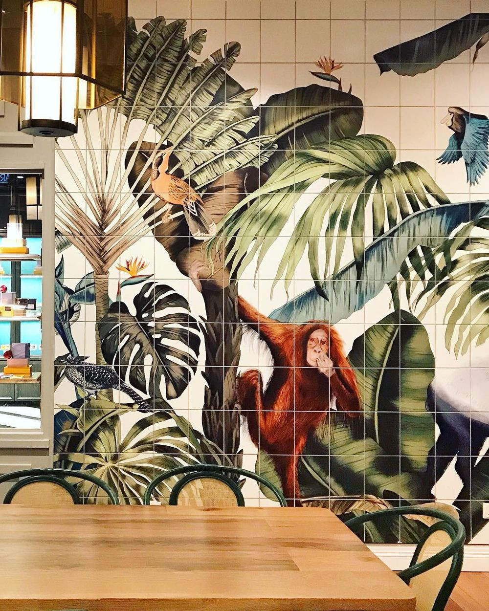Jungle mural at Bo All Day Dining