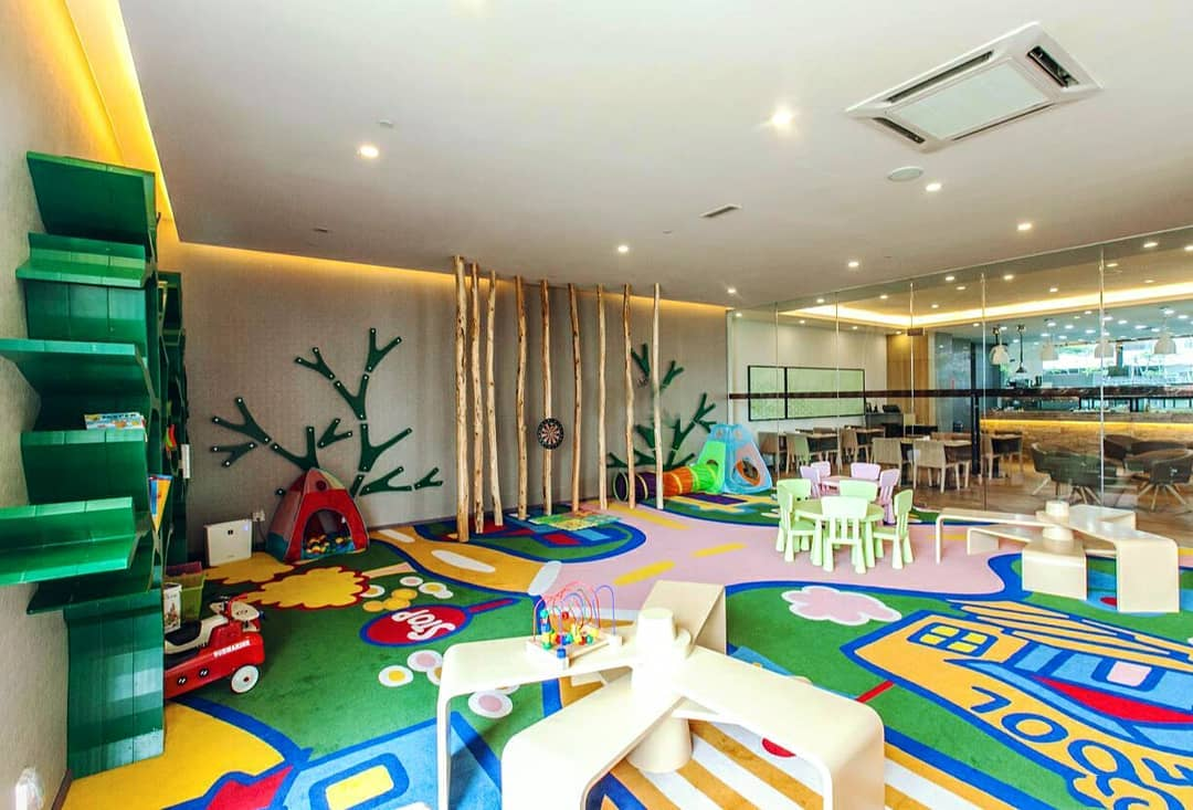 Colorful kids play zone at Fraser Residence KL