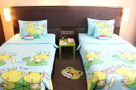 Children's bed setup at Furama Bukit Bintang