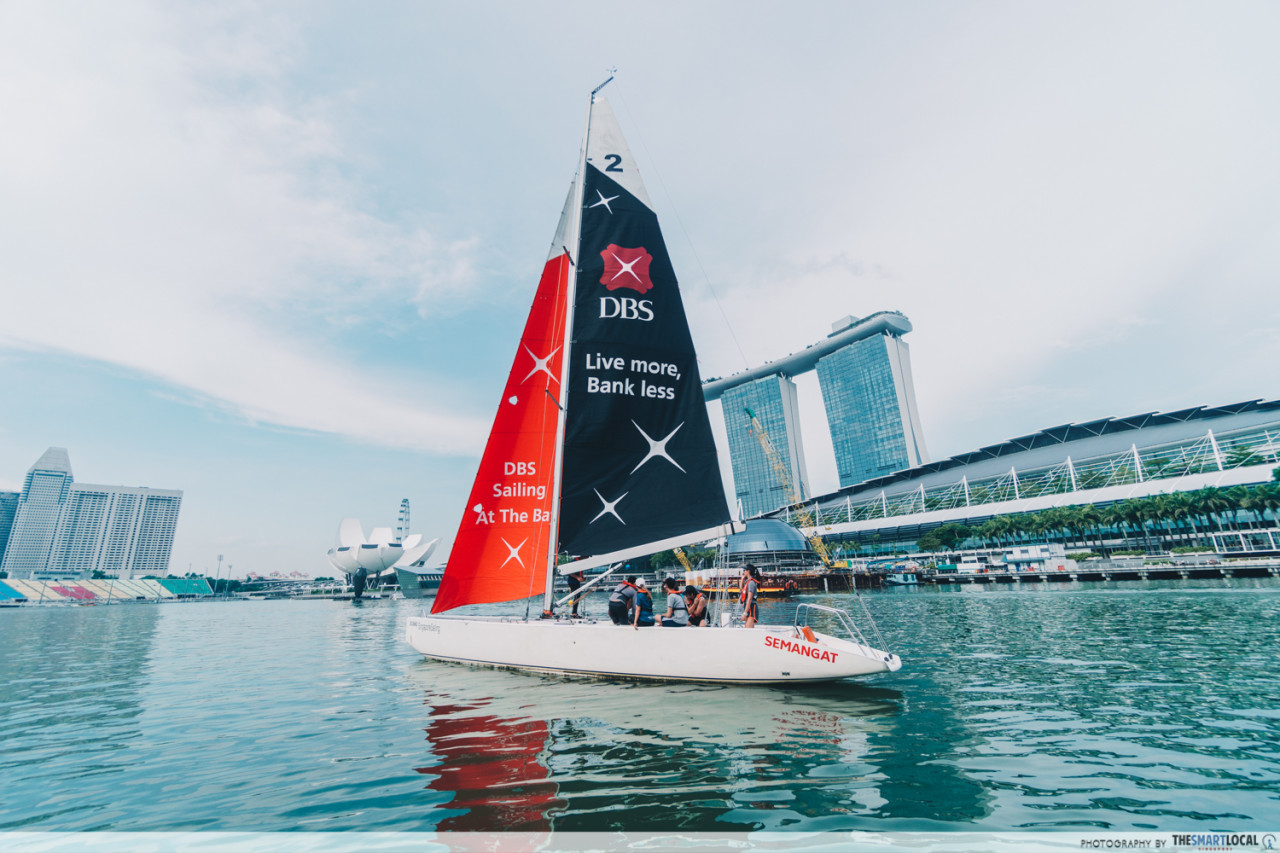 sailing around marina bay singapore sailing federation 