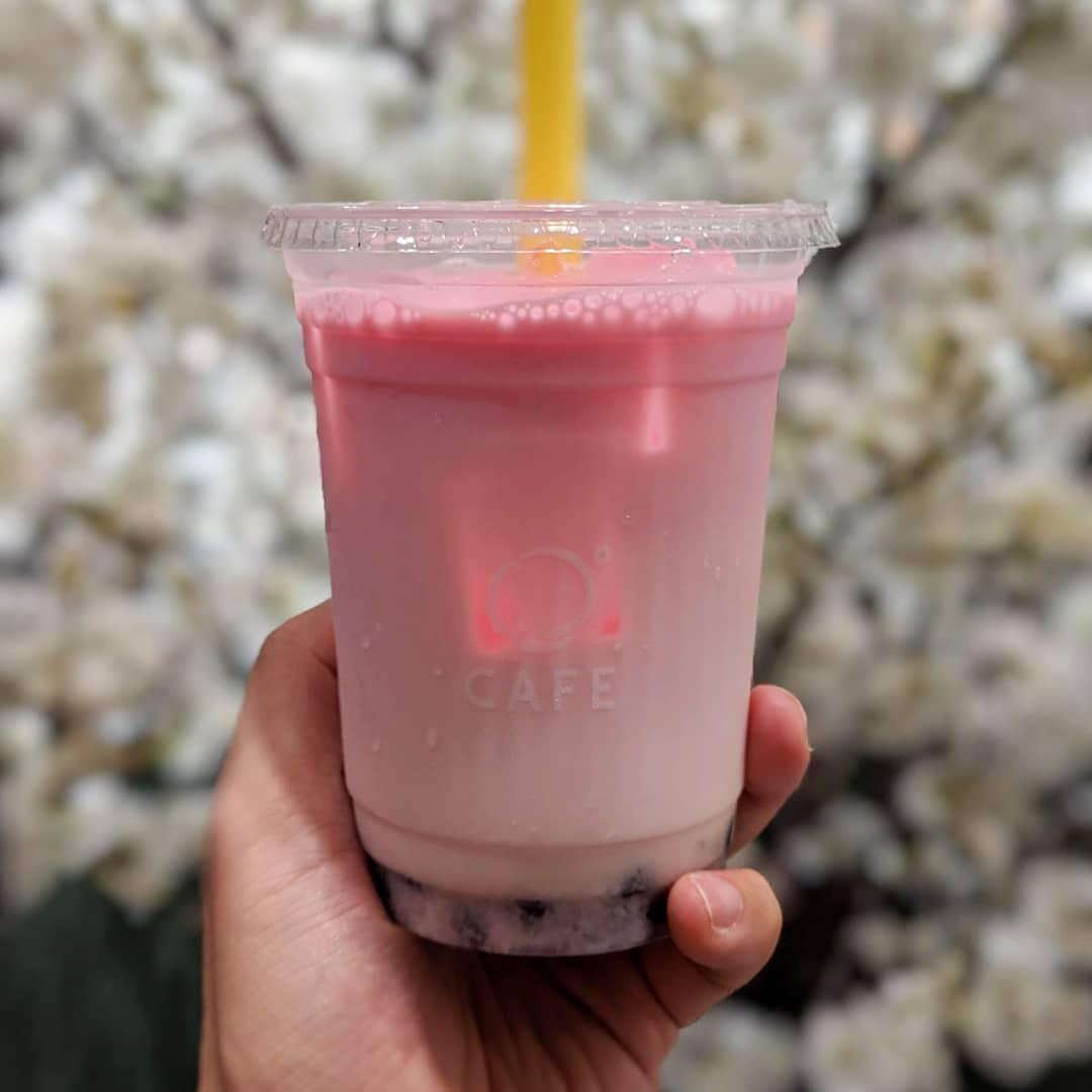 pink-hued Sakura drinks at JW360 Cafe Corner