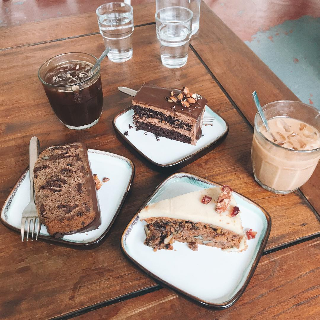 Selection of cakes at RGB Cafe