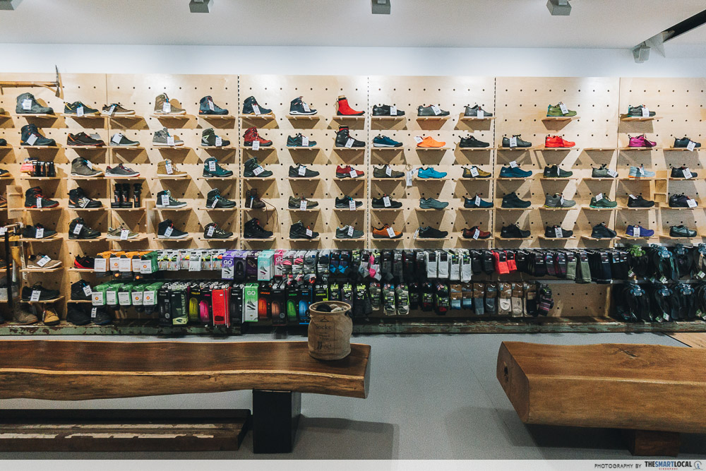 Campers' Corner New Biggest Outlet Bukit Timah Singapore Footwear Feature Wall