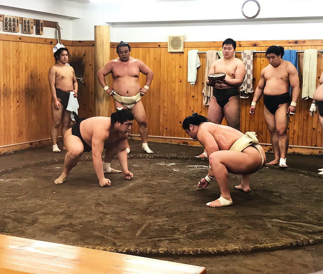 Arashio-beya sumo wrestling Tokyo