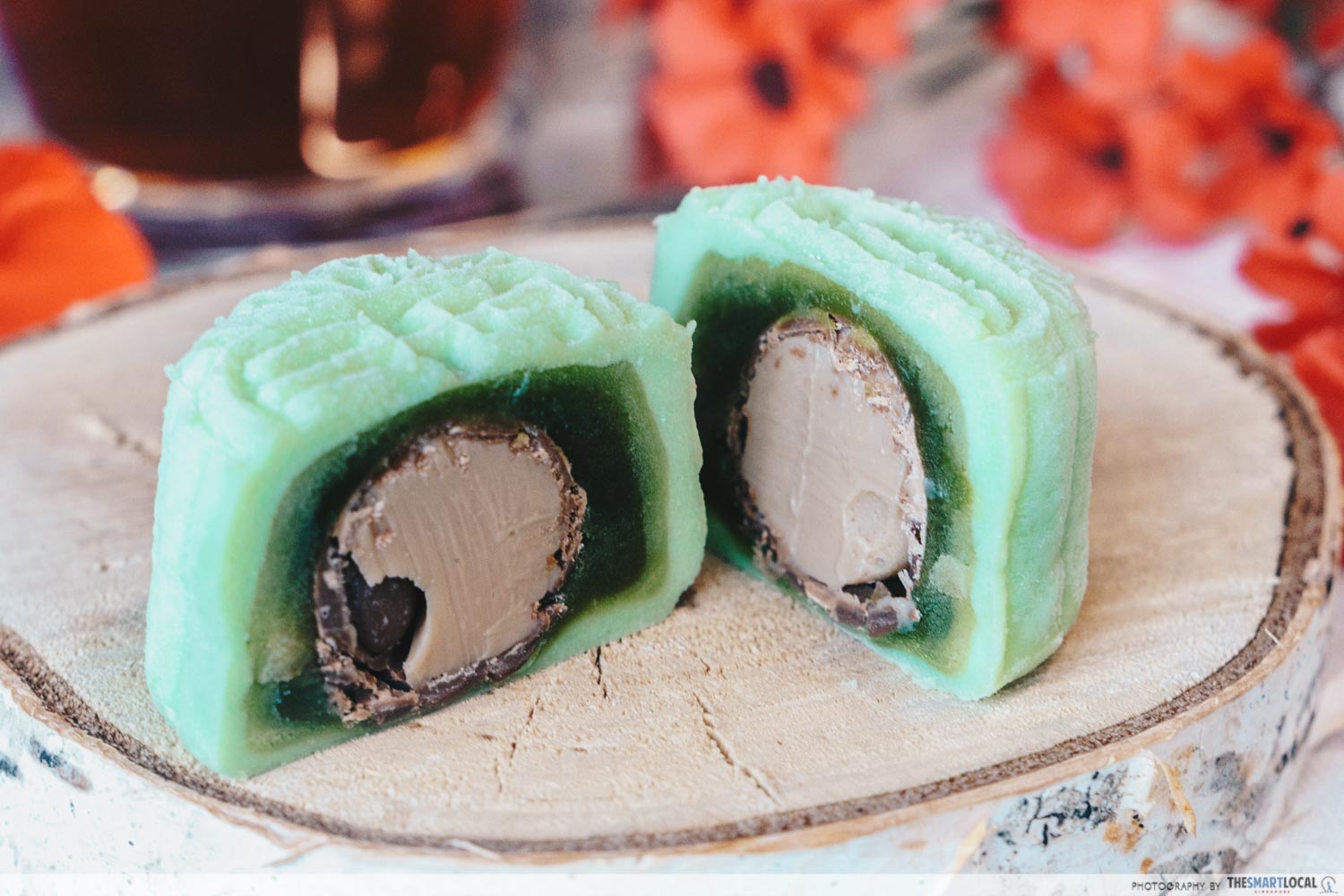 Holiday Inn Singapore Atrium 2019 Mooncakes Snowskin Green Tea Paste with Baileys Irish Cream Praline