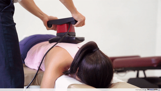 Macquarie Chiropractic Clinic Singapore Spinal Adjustment Jeanie Rub Massager Vibrations