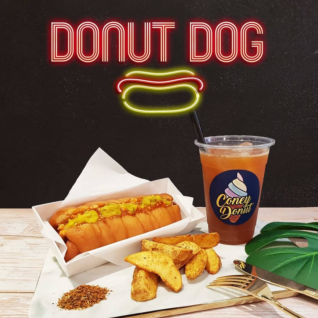 Coney donut - donut dog