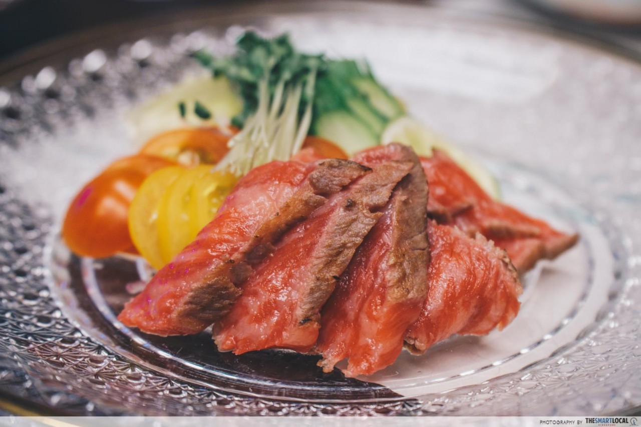 Nishimuraya Hotel Shogetsutei Kinosaki tajima beef kaiseki beef sashimi