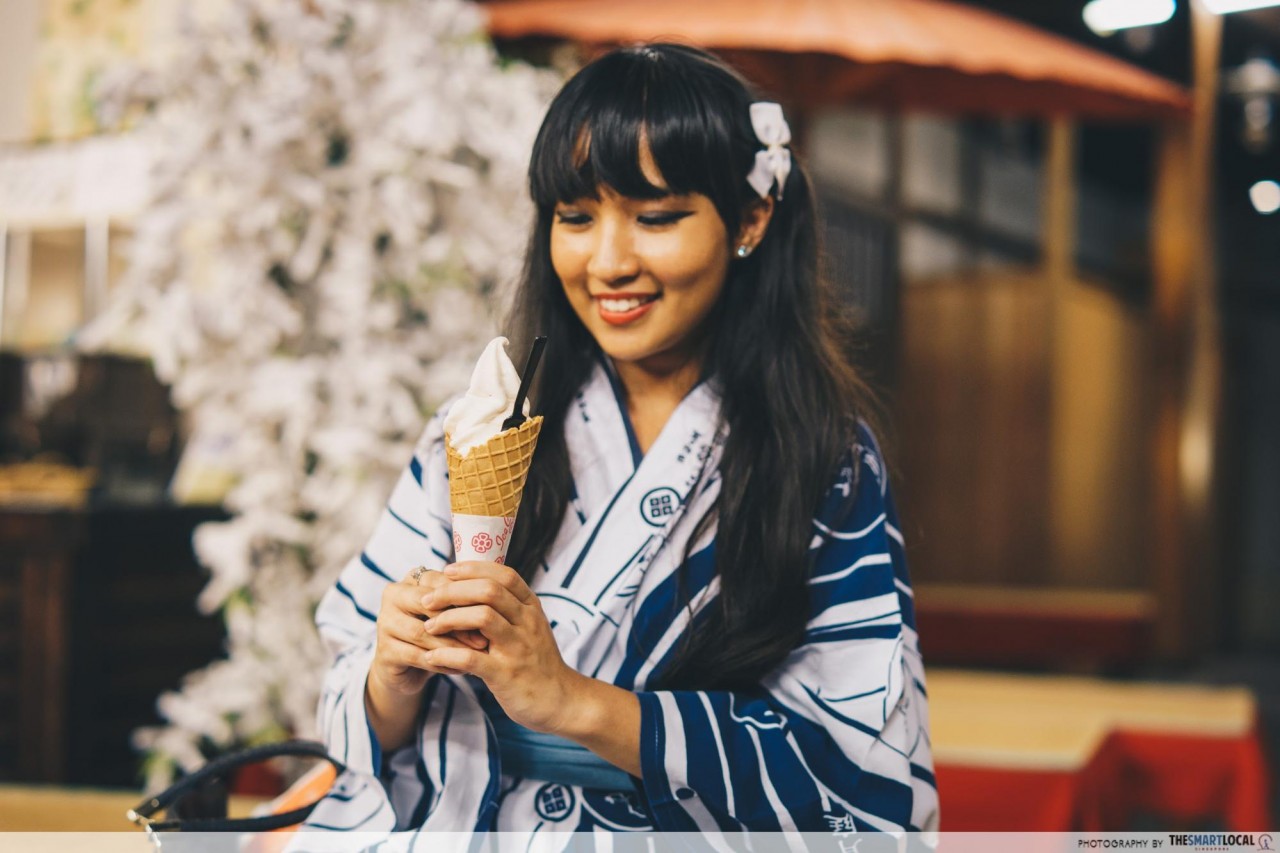 Kinosaki Onsen soft serve ice cream