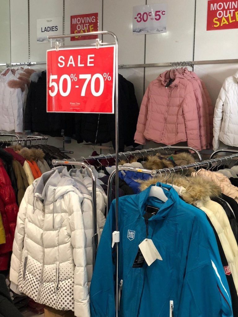 Winter Time MacPherson moving out sale