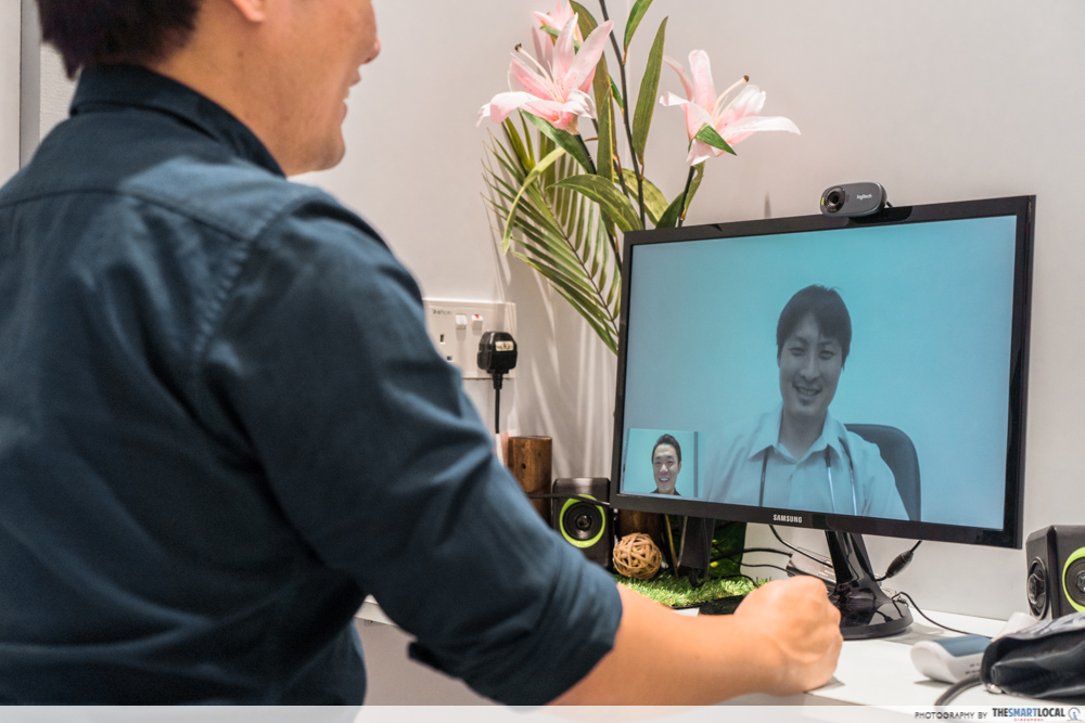 FairPrice Xtra and Unity VivoCity - video consultation with doctor