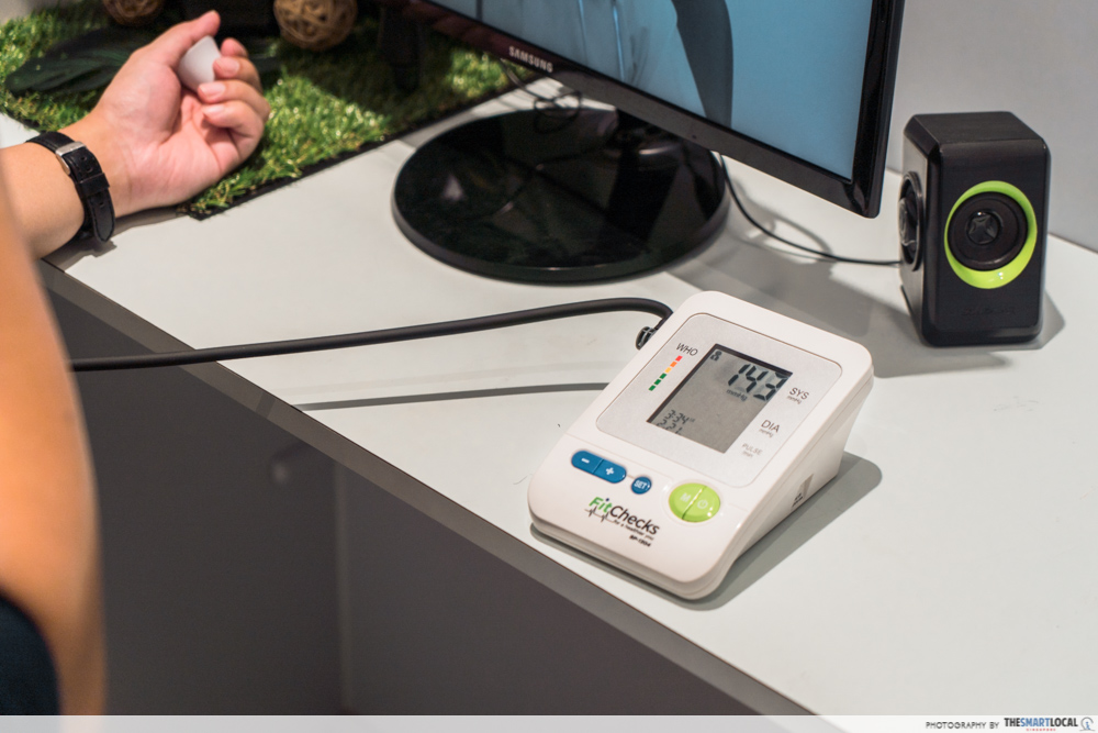 FairPrice Xtra and Unity VivoCity - blood pressure check