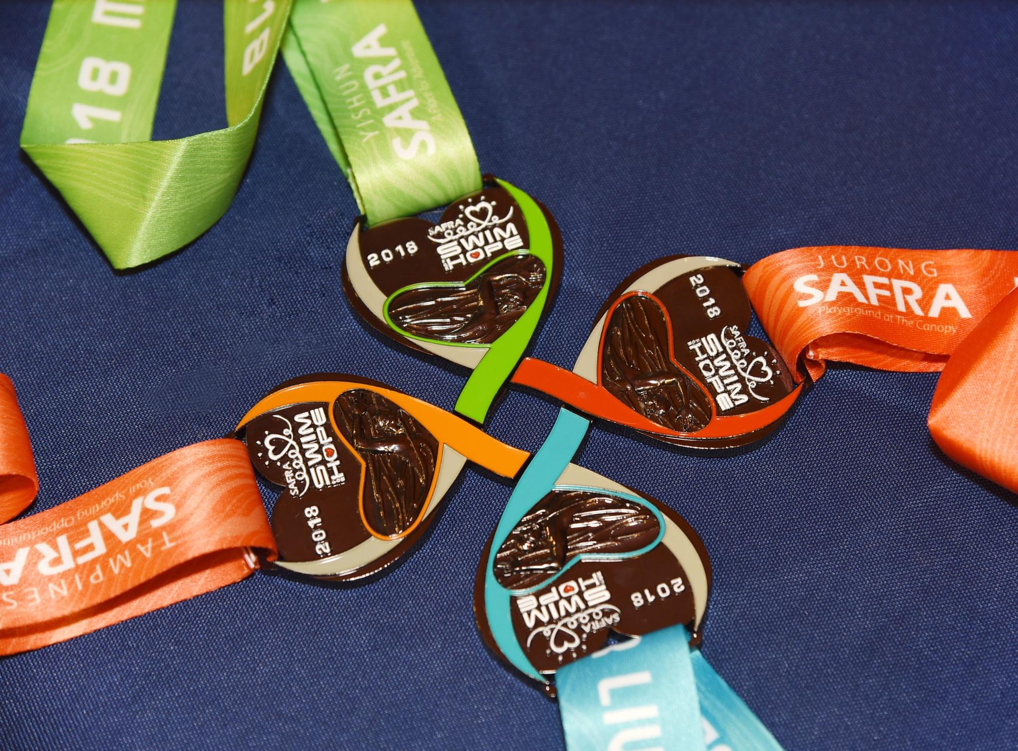 SAFRA Swim For Hope 2019 Donations Charity Medals