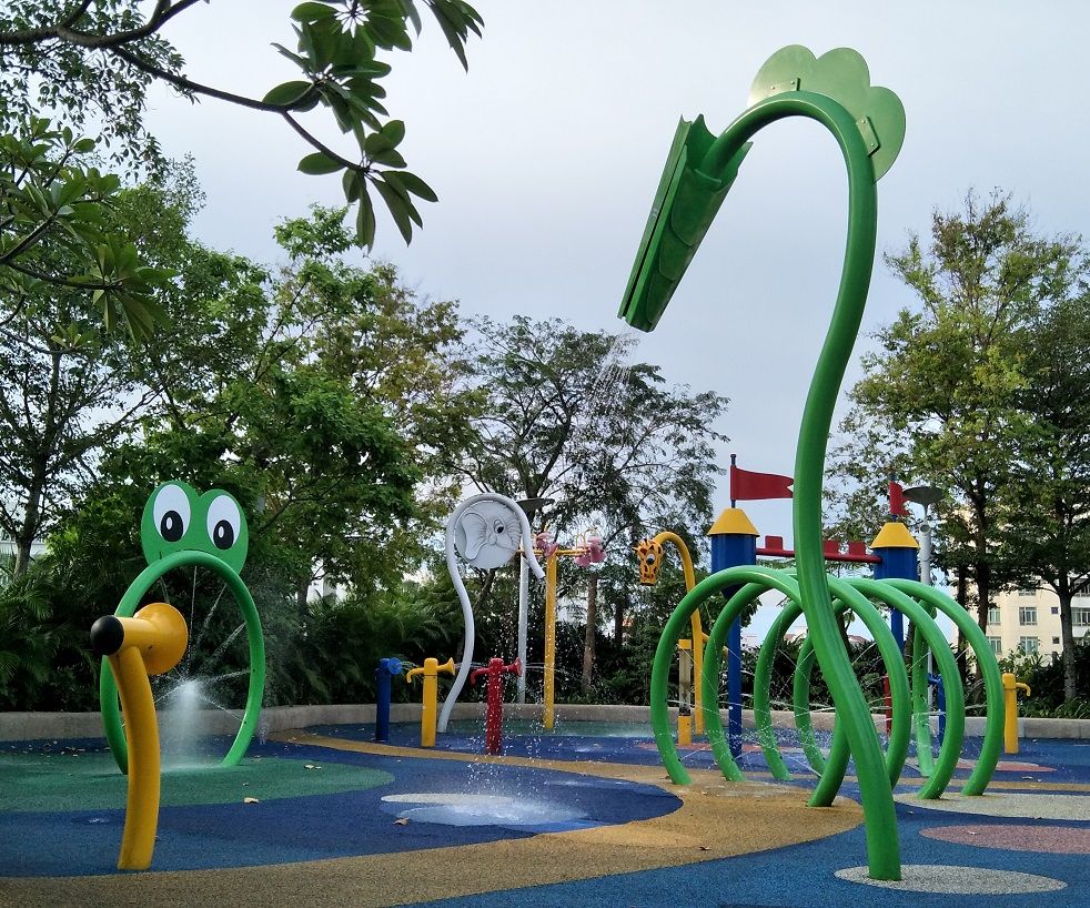 free playgrounds in mall - lot one animal-themed wet play area