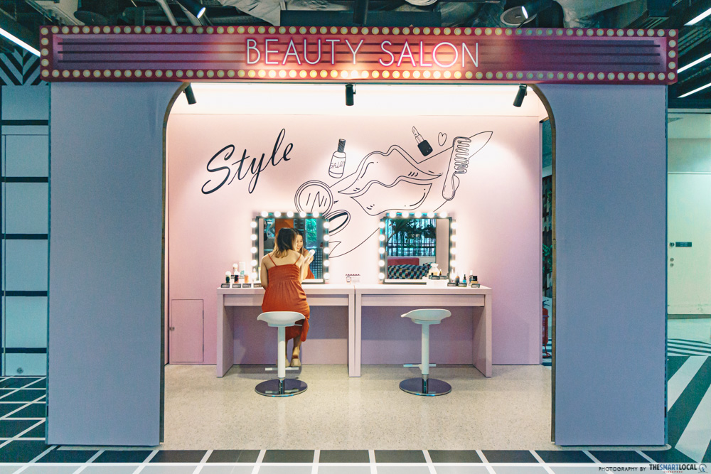 NomadX Has New Themed Pop-Ups Like Arcade Machines & A Beauty Bar That Let You Buy Exclusive Online Brands beauty bar