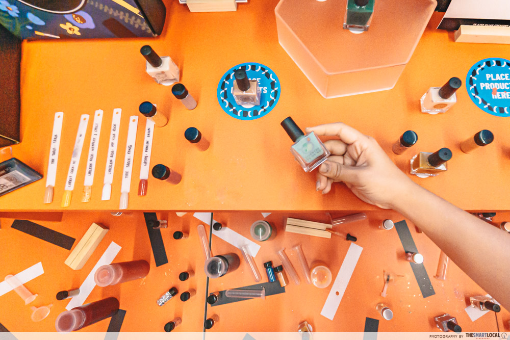 NomadX Has New Themed Pop-Ups Like Arcade Machines & A Beauty Bar That Let You Buy Exclusive Online Brands nail sensor