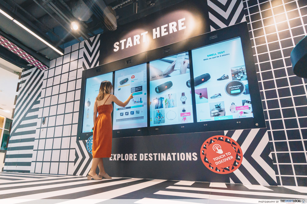 NomadX Has New Themed Pop-Ups Like Arcade Machines & A Beauty Bar That Let You Buy Exclusive Online Brands interactive directory