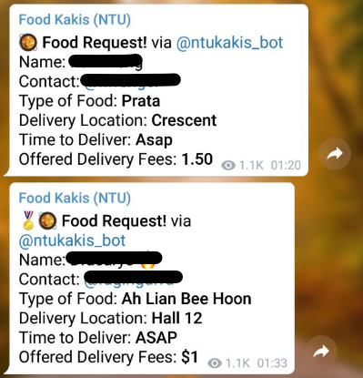 Telegram groups NTU