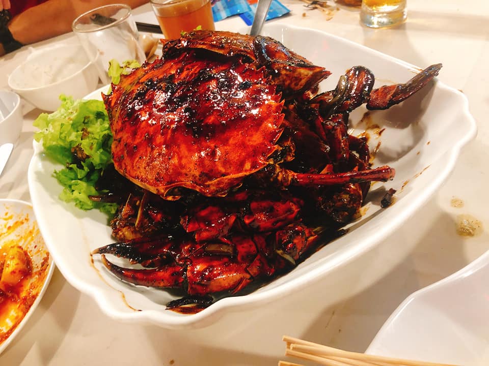 danga bay in jb - black pepper crab at grand bayview seafood restaurant