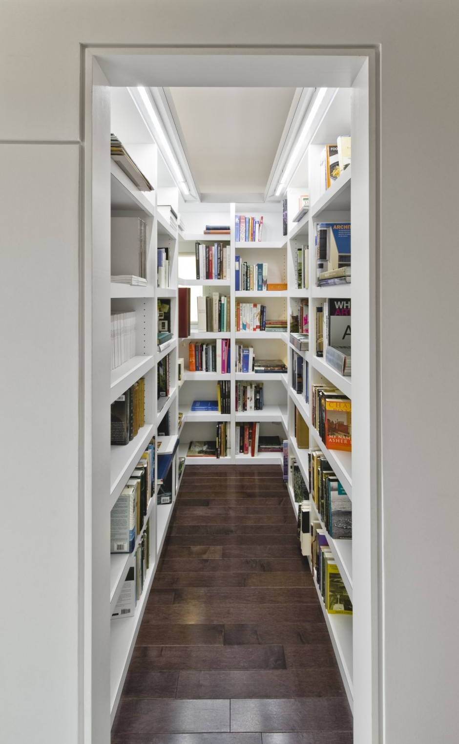 walk-in home library