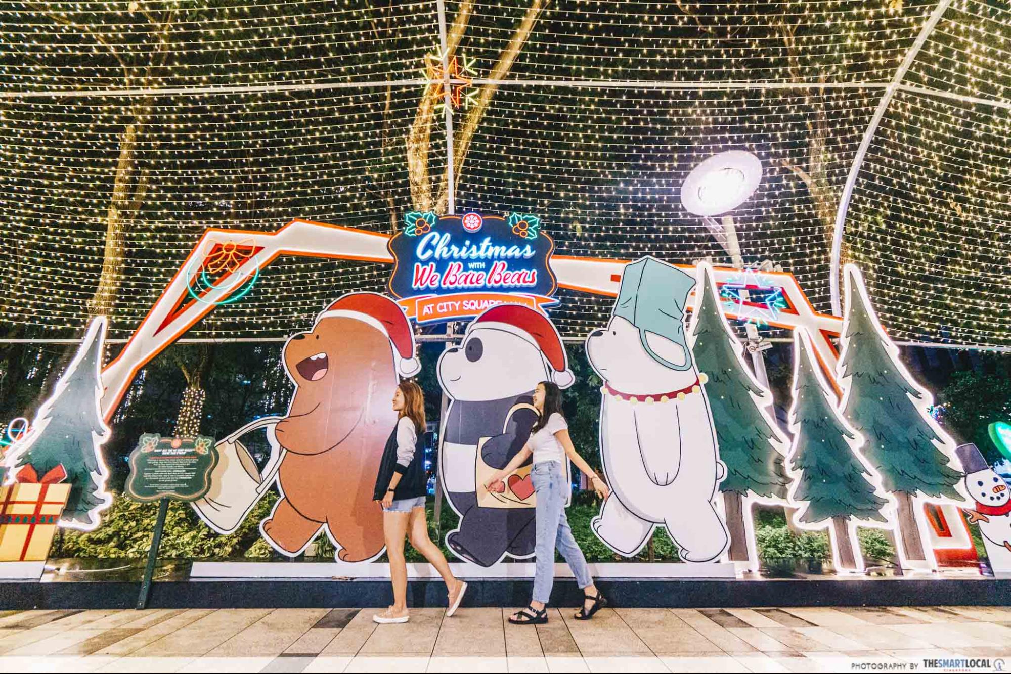 City Square Mall Christmas 2019 We Bare Bears Singapore