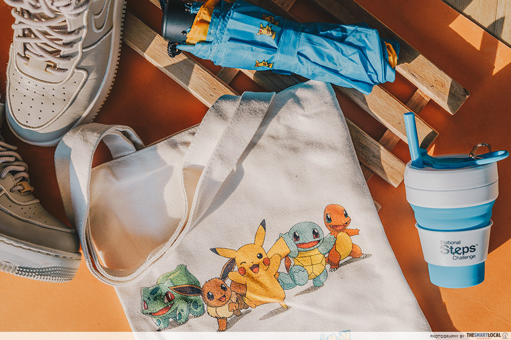 National Steps Challenge Free Pokemon Merch Tote Bag Umbrella Cup