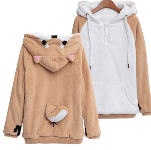 Shiba Inu Hoodie Ears Tail Taobao Shopping Items