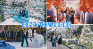 Frozen 2 Christmas decorations at Changi Airport and Jewel