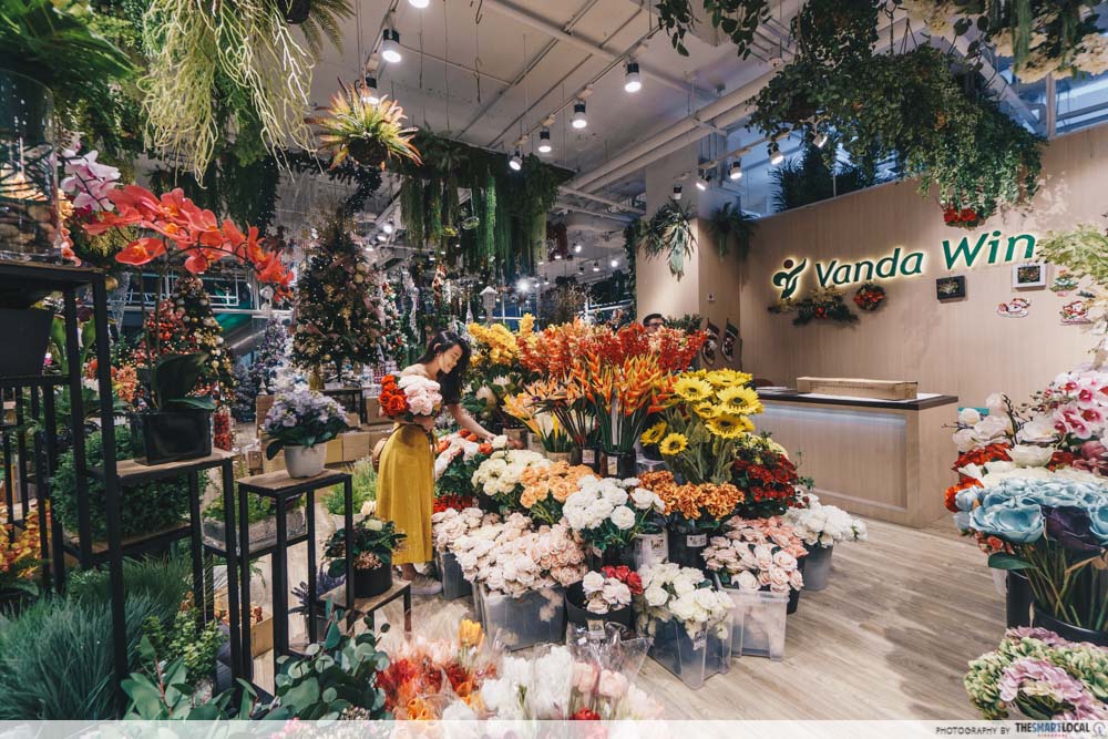 KINEX Mall Vanda Win Faux Flowers 