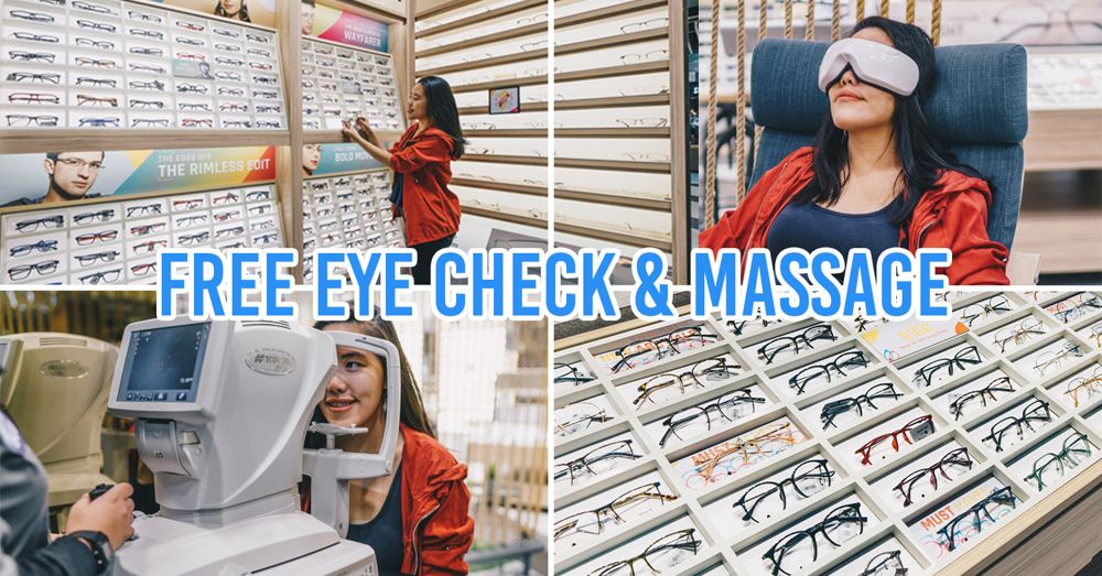 Lenskart free eye check and massage