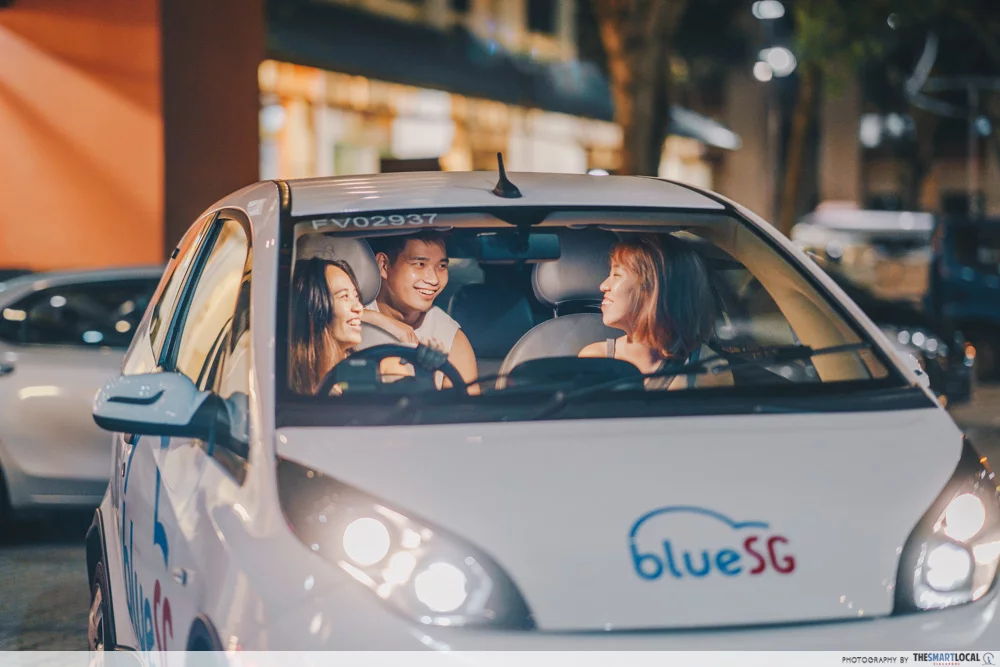 Car sharing BlueSG Singapore