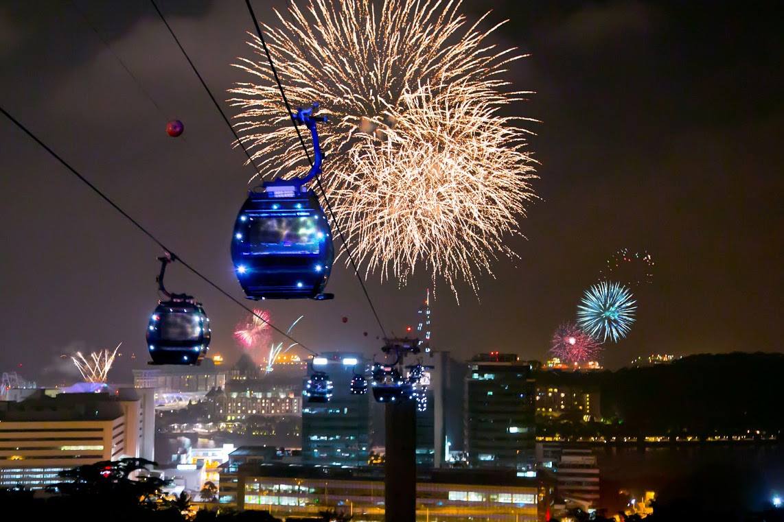 best fireworks viewing spots in singapore - faber peak