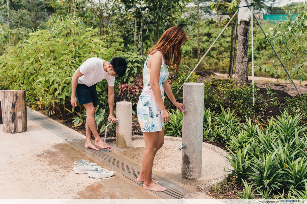 Sembawang Hot Spring Park Singapore Foot Shower