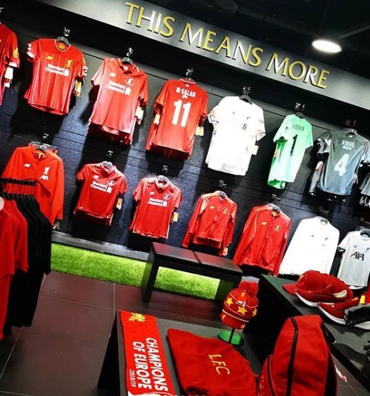 Liverpool FC store Singapore