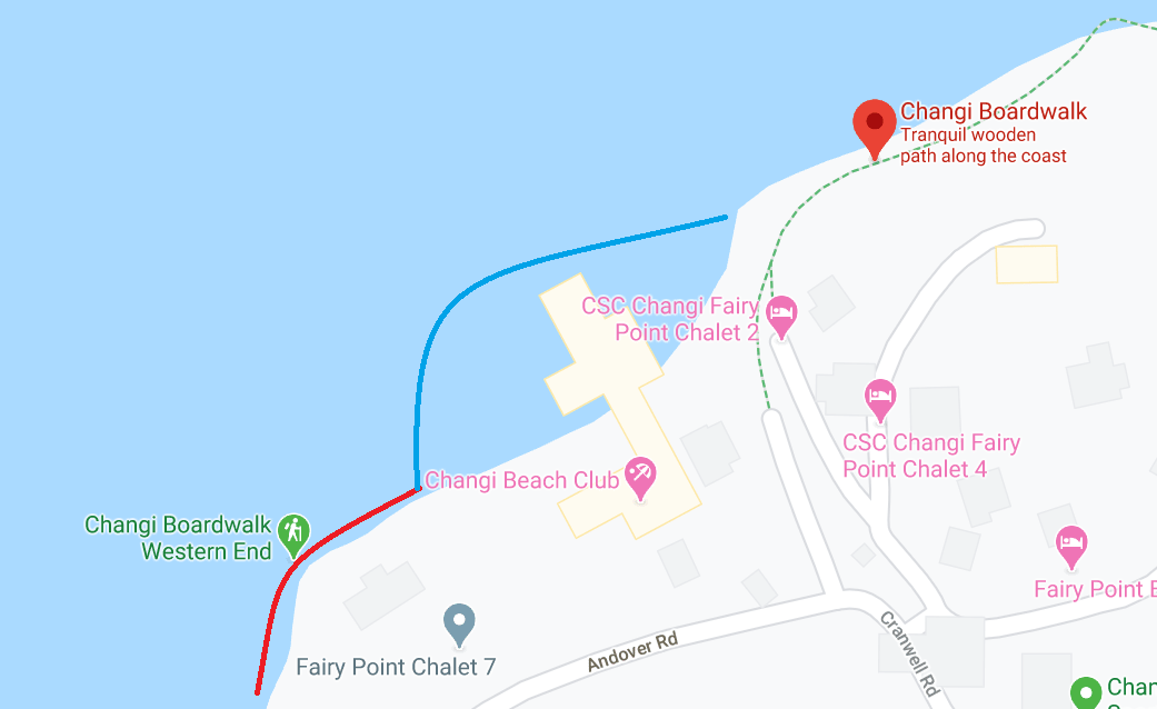 Changi Point Boardwalk Map