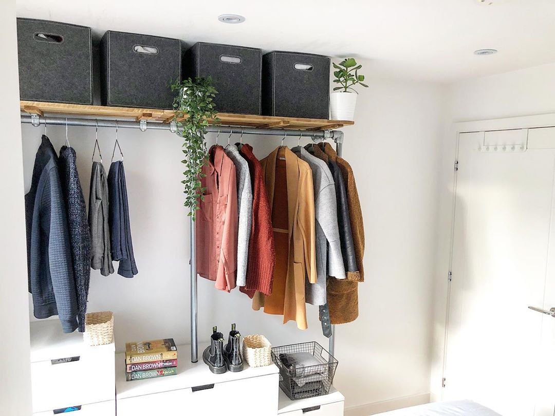 Open wardrobe is a simple household item to get for your BTO if you don't want to renovate your HDB.
