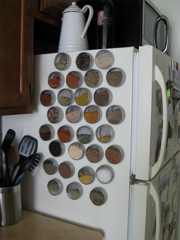 spice rack - one of the fridge accessories