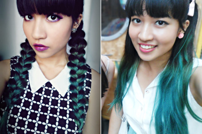 Bleached addams channelling I DIY Bleached & Dyed My Hair In Crazy Colours Without Frying It - Here