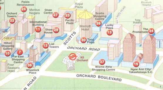 Old Orchard Road Singapore Map