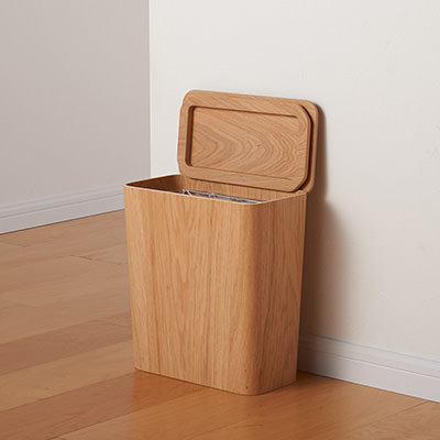 Muji Wooden dustbin