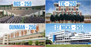 The top secondary schools in Singapore: RGS, TJC, Dunman, St Nicks