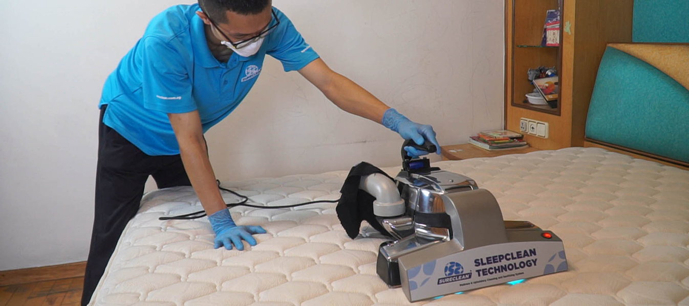 Sureclean is a cleaning service in Singapore that provides sanitisation services, including for your mattresses.