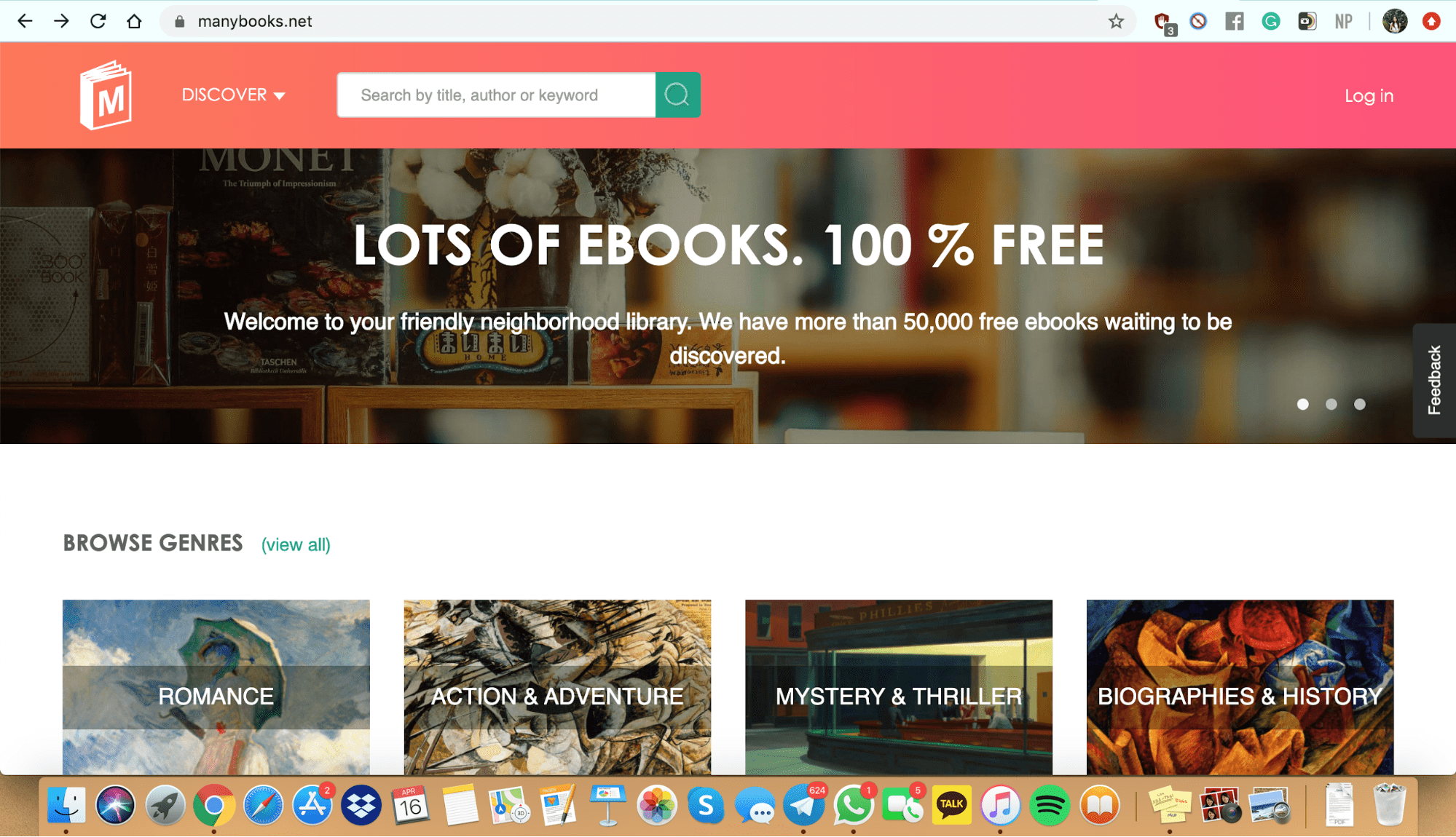 Free online books: ManyBooks